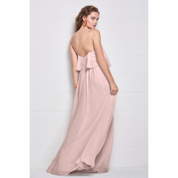 NWT Wtoo Inna Chiffon A-Line Flowy Top Dress Shell Pink 10 - Picture 2 of 5